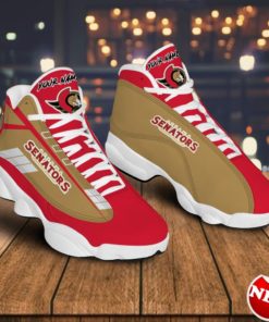 Ottawa Senators Custom Name Air Jordan 13 Sneakers