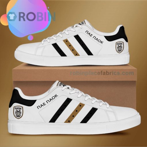 Paok Fc Leather Low Top Casual Sneaker