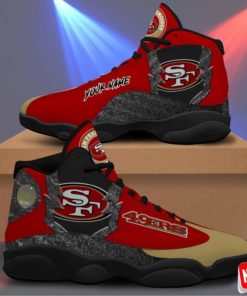 San Francisco 49ers Air Jordan 13 Sneakers Custom Name