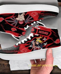 Sasori and Deidara Sneakers Mid Air Force 1 Custom Akatsuki Anime Casual Shoes