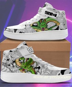 Shenron Sneakers Mid Air Force 1 Custom Dragon Ball Anime Casual Shoes