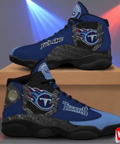 Tennessee Titans Air Jordan 13 Sneakers Custom Name