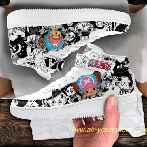 Tony Tony Chopper Sneakers Mid Air Force 1 Custom One Piece Anime Casual Shoes