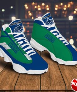 Vancouver Canucks Custom Name Air Jordan 13 Sneakers