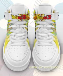 Vegeta Super Saiyan Sneakers Mid Air Force 1 Custom Dragon Ball Anime Casual Shoes