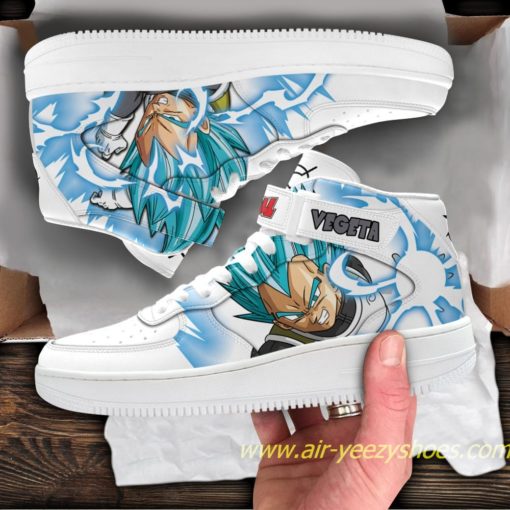 Vegeta Whis Sneakers Mid Air Force 1 Custom Dragon Ball Anime Casual Shoes