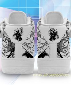Vegito Blue Sneakers Mid Air Force 1 Custom Dragon Ball Anime Casual Shoes