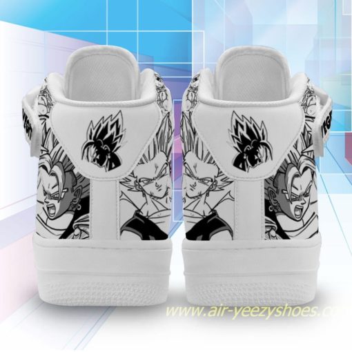 Vegito Blue Sneakers Mid Air Force 1 Custom Dragon Ball Anime Casual Shoes