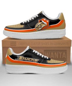 Anaheim Ducks x Rolling Stones Lips Custom Sneakers