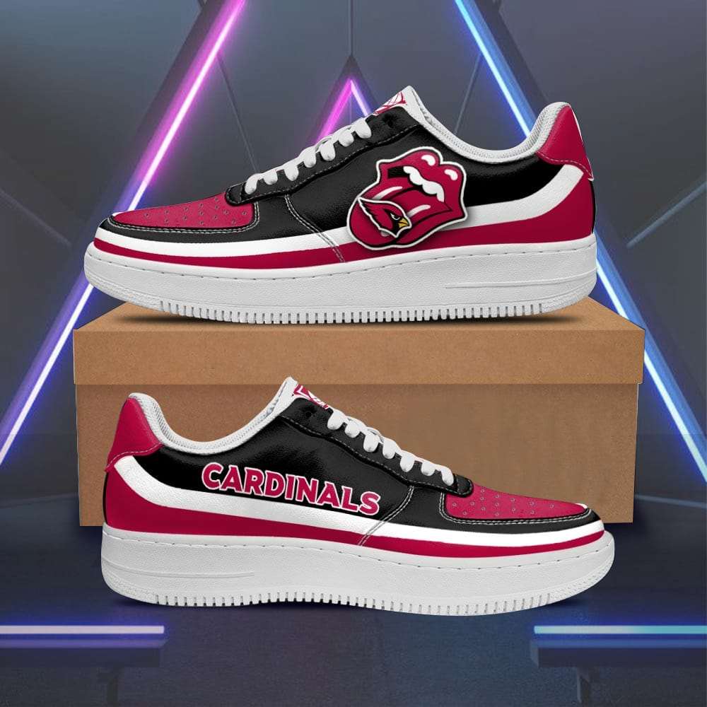 Arizona Cardinals x Rolling Stones Lips Custom Sneakers