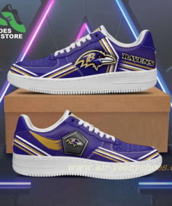 Baltimore Ravens Team Air Sneakers - Custom Air Force 1 Shoes RBAF114