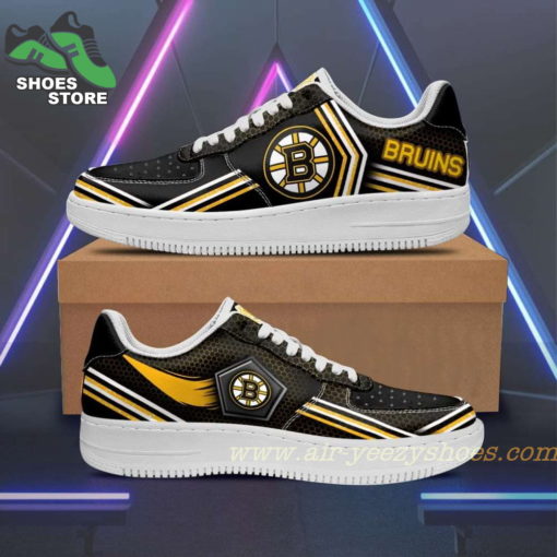 Boston Bruins Team Air Sneakers  – Custom Air Force 1 Shoes RBAF115