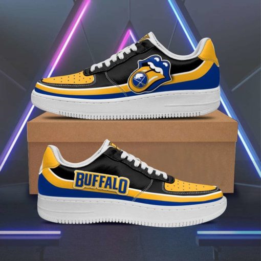 Buffalo Sabres x Rolling Stones Lips Custom Sneakers