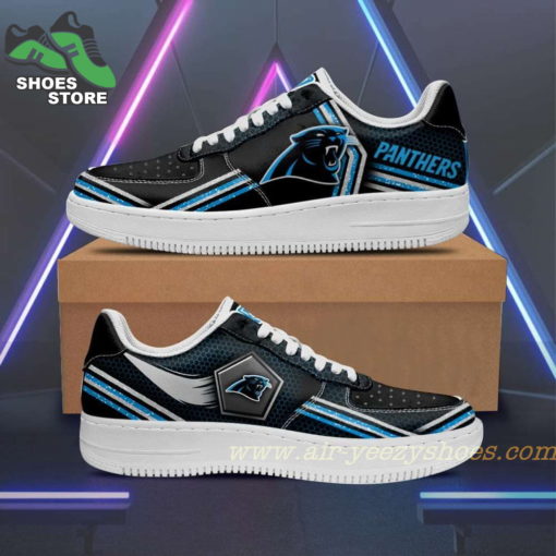 Carolina Panthers Team Air Sneakers  – Custom Air Force 1 Shoes RBAF120