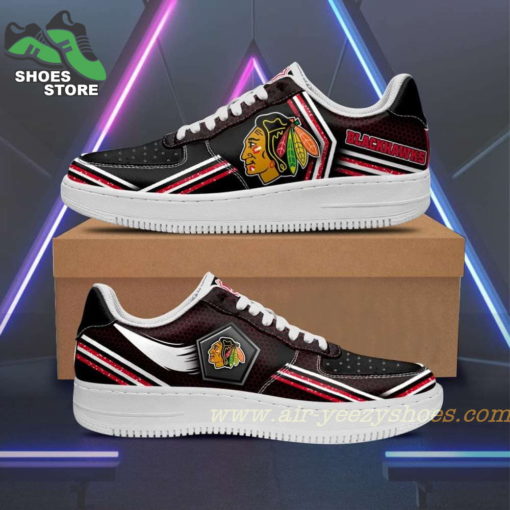 Chicago Blackhawks Team Air Sneakers  – Custom Air Force 1 Shoes RBAF122