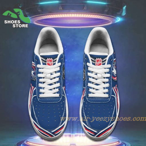 Columbus Blue Jackets Team Air Sneakers  – Custom Air Force 1 Shoes RBAF125