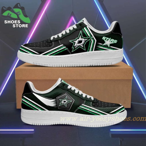 Dallas Stars Team Air Sneakers  – Custom Air Force 1 Shoes RBAF127