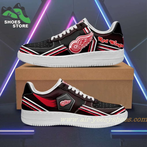 Detroit Red Wings Team Air Sneakers  – Custom Air Force 1 Shoes RBAF130