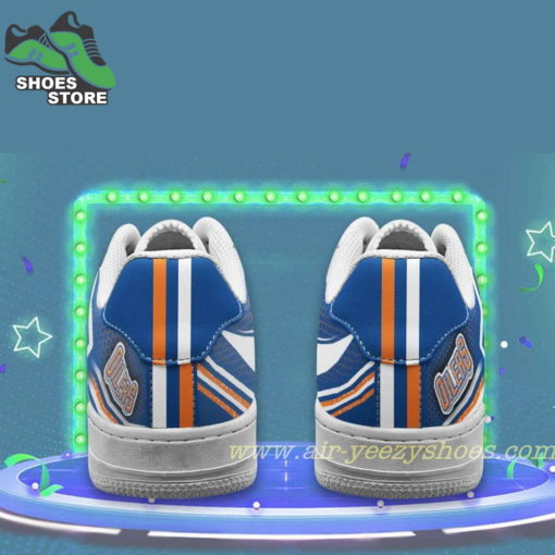Edmonton Oilers Team Air Sneakers  – Custom Air Force 1 Shoes RBAF131