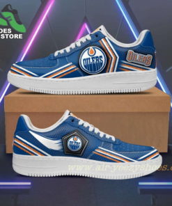 Edmonton Oilers Team Air Sneakers - Custom Air Force 1 Shoes RBAF131