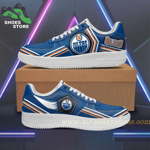 Edmonton Oilers Team Air Sneakers  – Custom Air Force 1 Shoes RBAF131