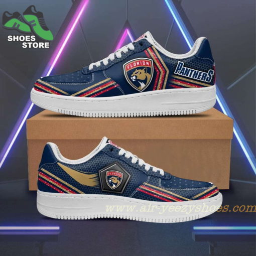 Florida Panthers Team Air Sneakers  – Custom Air Force 1 Shoes RBAF133