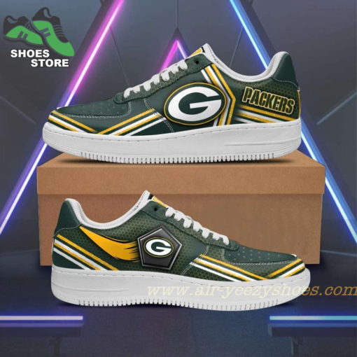 Green Packers Team Air Sneakers  – Custom Air Force 1 Shoes RBAF135