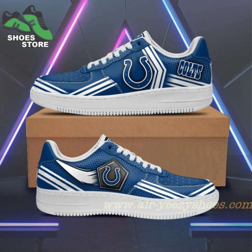 Indianapolis Colts Team Air Sneakers  – Custom Air Force 1 Shoes RBAF137