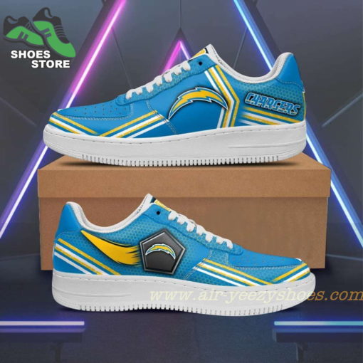 Los Angeles Chargers Team Air Sneakers  – Custom Air Force 1 Shoes RBAF140