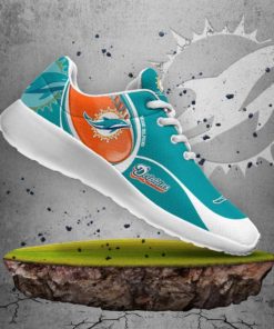 Miami Dolphins Casual Sneaker, Breathable Running Shoes