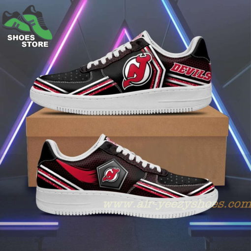 New Jersey Devils Team Air Sneakers  – Custom Air Force 1 Shoes RBAF148