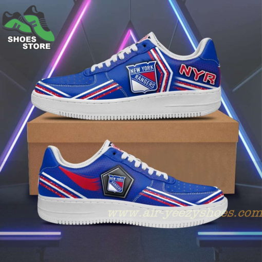 New York Rangers Team Air Sneakers  – Custom Air Force 1 Shoes RBAF152