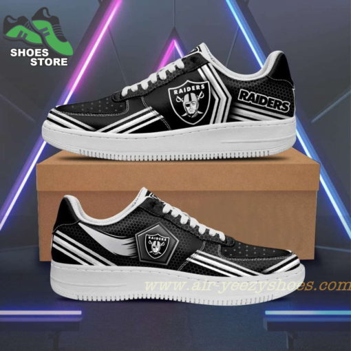 Oakland Raiders Team Air Sneakers  – Custom Air Force 1 Shoes RBAF153