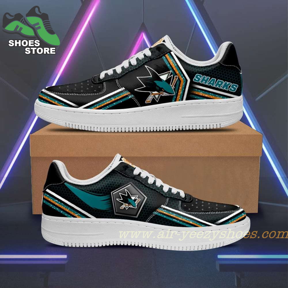 San Jose Sharks Team Air Sneakers - Custom Air Force 1 Shoes RBAF159