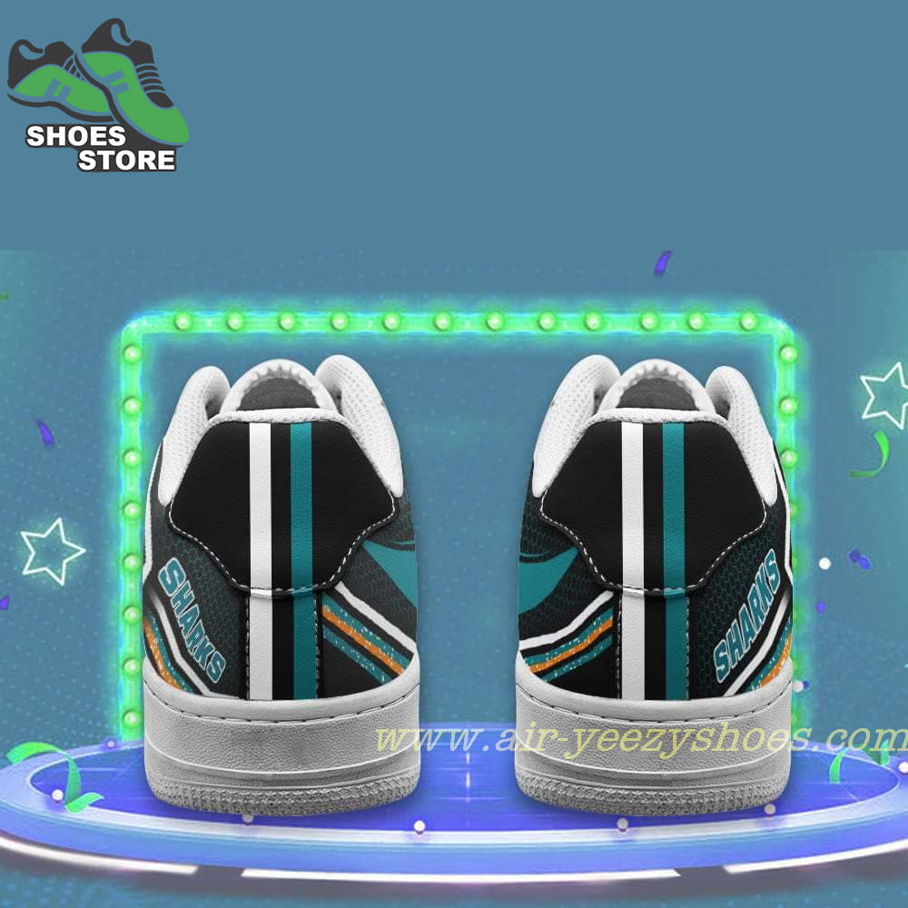 San Jose Sharks Team Air Sneakers  - Custom Air Force 1 Shoes RBAF159