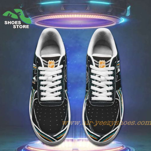 San Jose Sharks Team Air Sneakers  – Custom Air Force 1 Shoes RBAF159