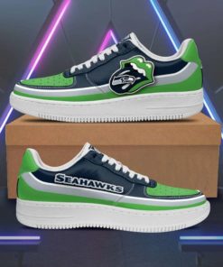 Seattle Seahawks x Rolling Stones Lips Custom Sneakers