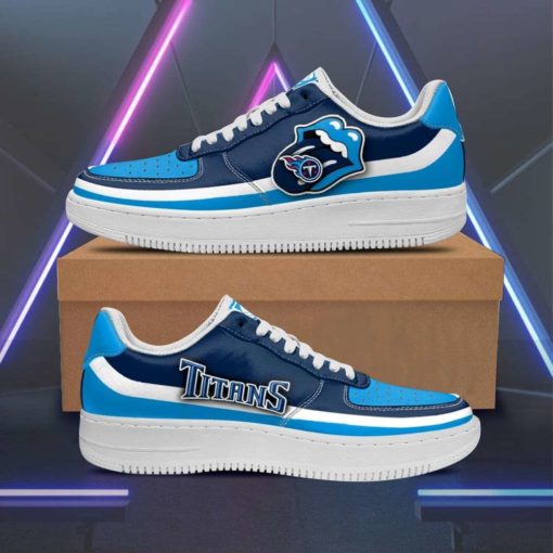 Tennessee Titans x Rolling Stones Lips Custom Sneakers