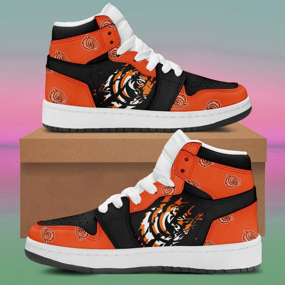 Princeton Tigers Sneaker Boots - Custom Jordan 1 High Shoes Form