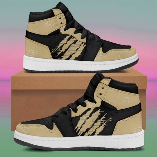 Purdue Boilermakers Sneaker Boots – Custom Jordan 1 High Shoes Form