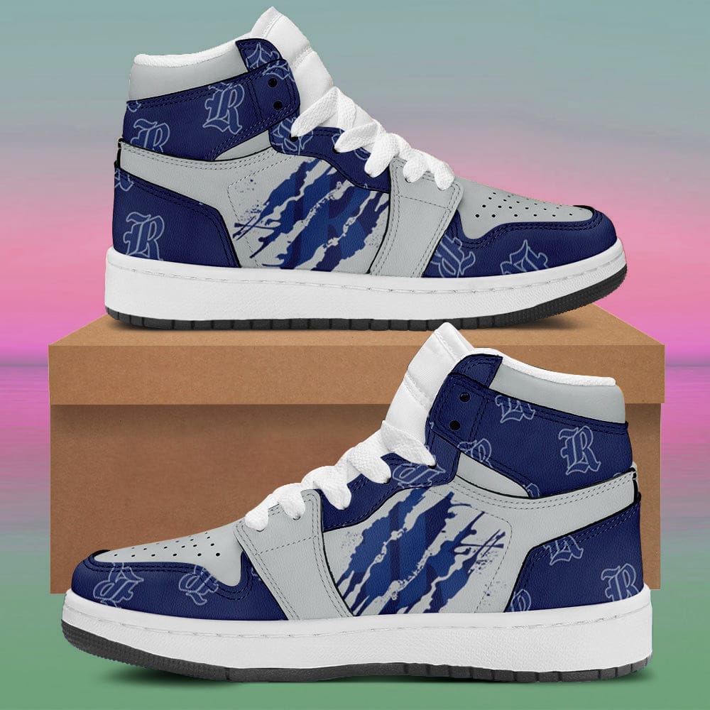 Rice Owls Sneaker Boots - Custom Jordan 1 High Shoes Form