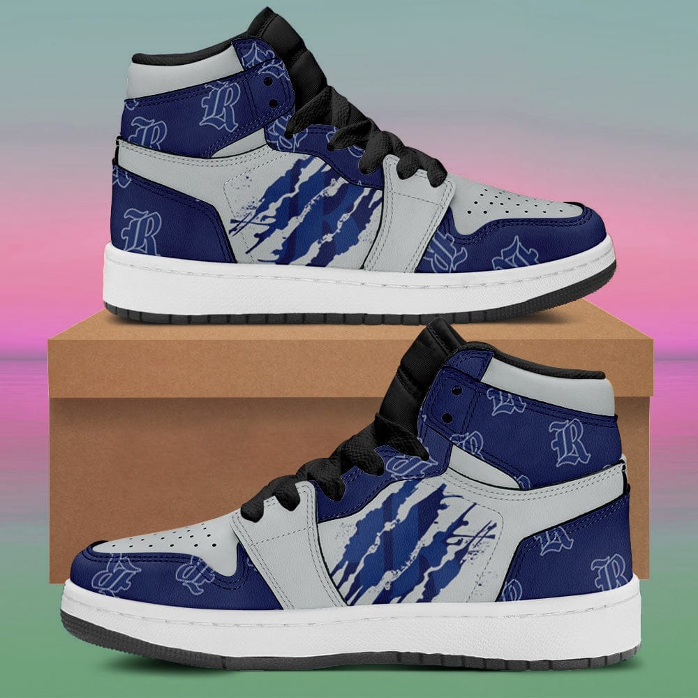 Rice Owls Sneaker Boots - Custom Jordan 1 High Shoes Form