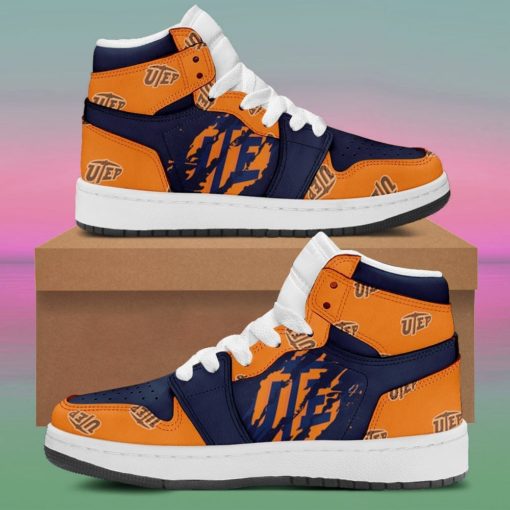 UTEP Miners Air Sneakers – Custom Jordan 1 High Style