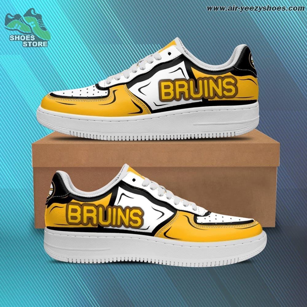Boston Bruins Casual Sneaker - Air Force 1 Style Shoes