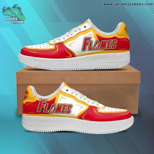 Calgary Flames Casual Sneaker – Air Force 1 Style Shoes