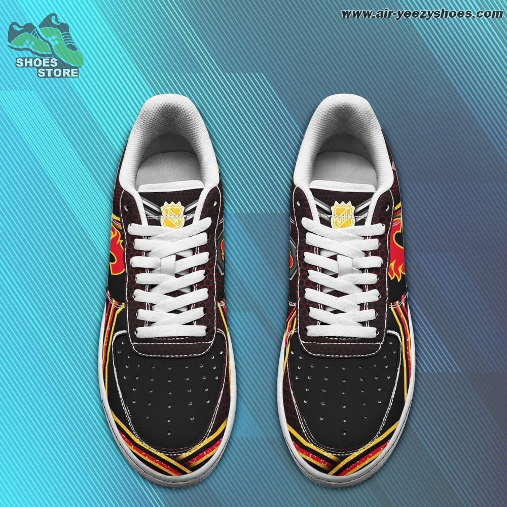 Calgary Flames Sneaker - Custom AF 1 Shoes
