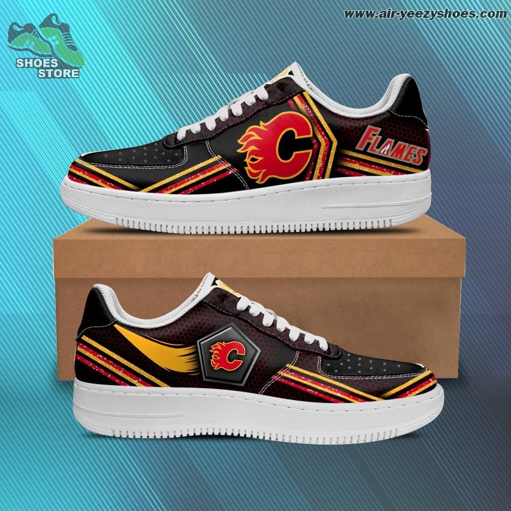 Calgary Flames Sneaker - Custom AF 1 Shoes