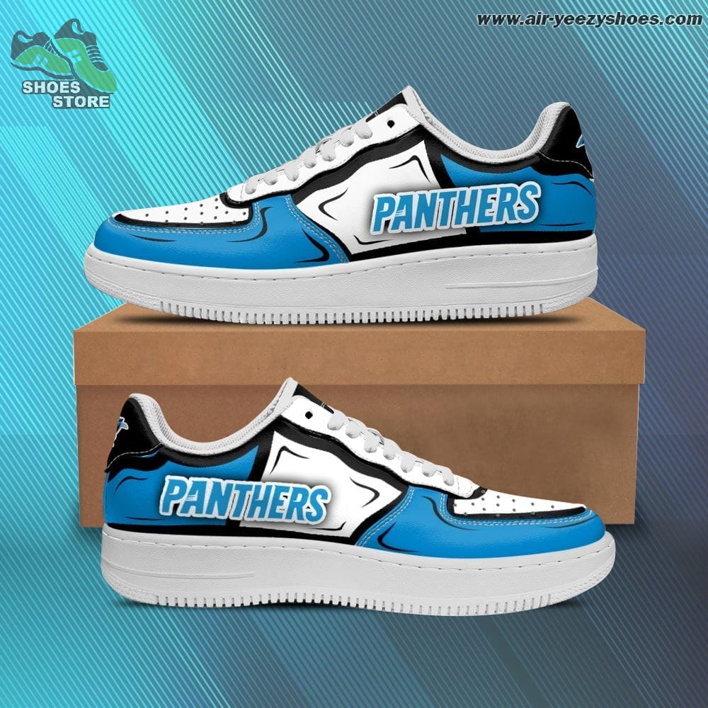 Carolina Panthers Casual Sneaker - Air Force 1 Style Shoes