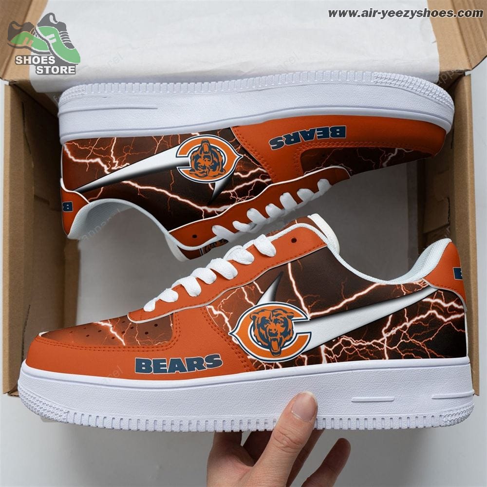 Chicago Bears Air Force Sneakers - Custom Shoes
