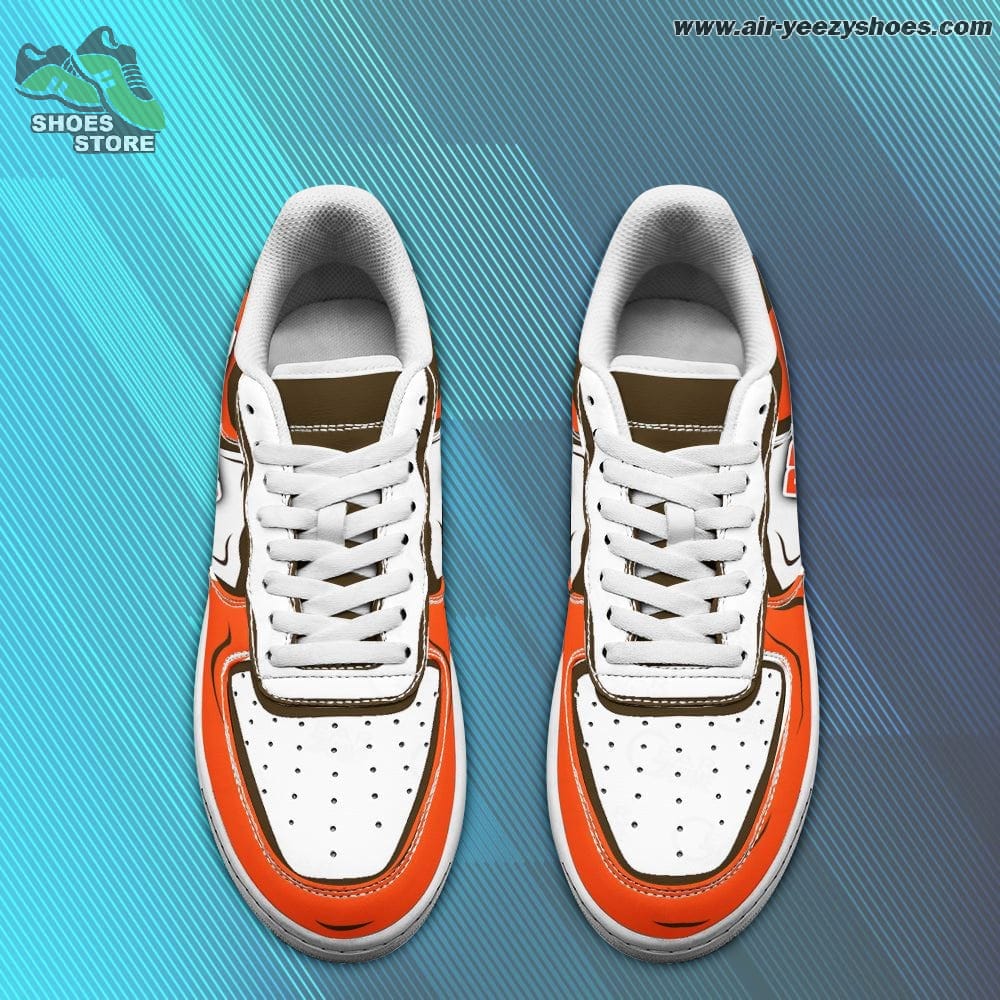 Cleveland Browns Football Casual Sneaker - Air Force 1 Style Shoes